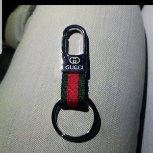 Striped designer keyring very durable brand new
